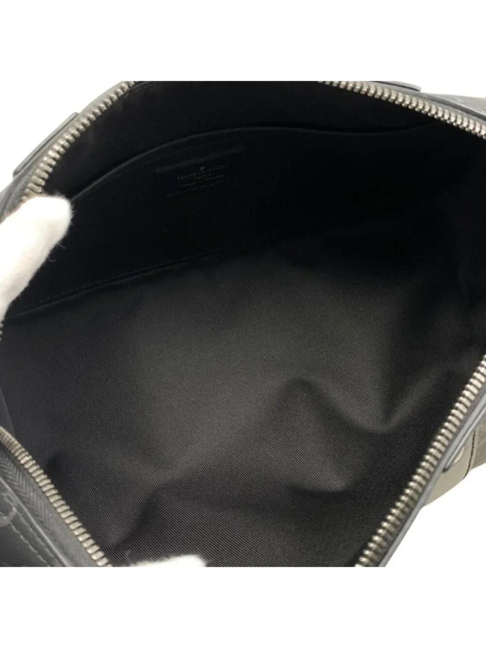 Louis Vuitton City Keepall Shoulder Bag Monogram Eclipse Black Gray
